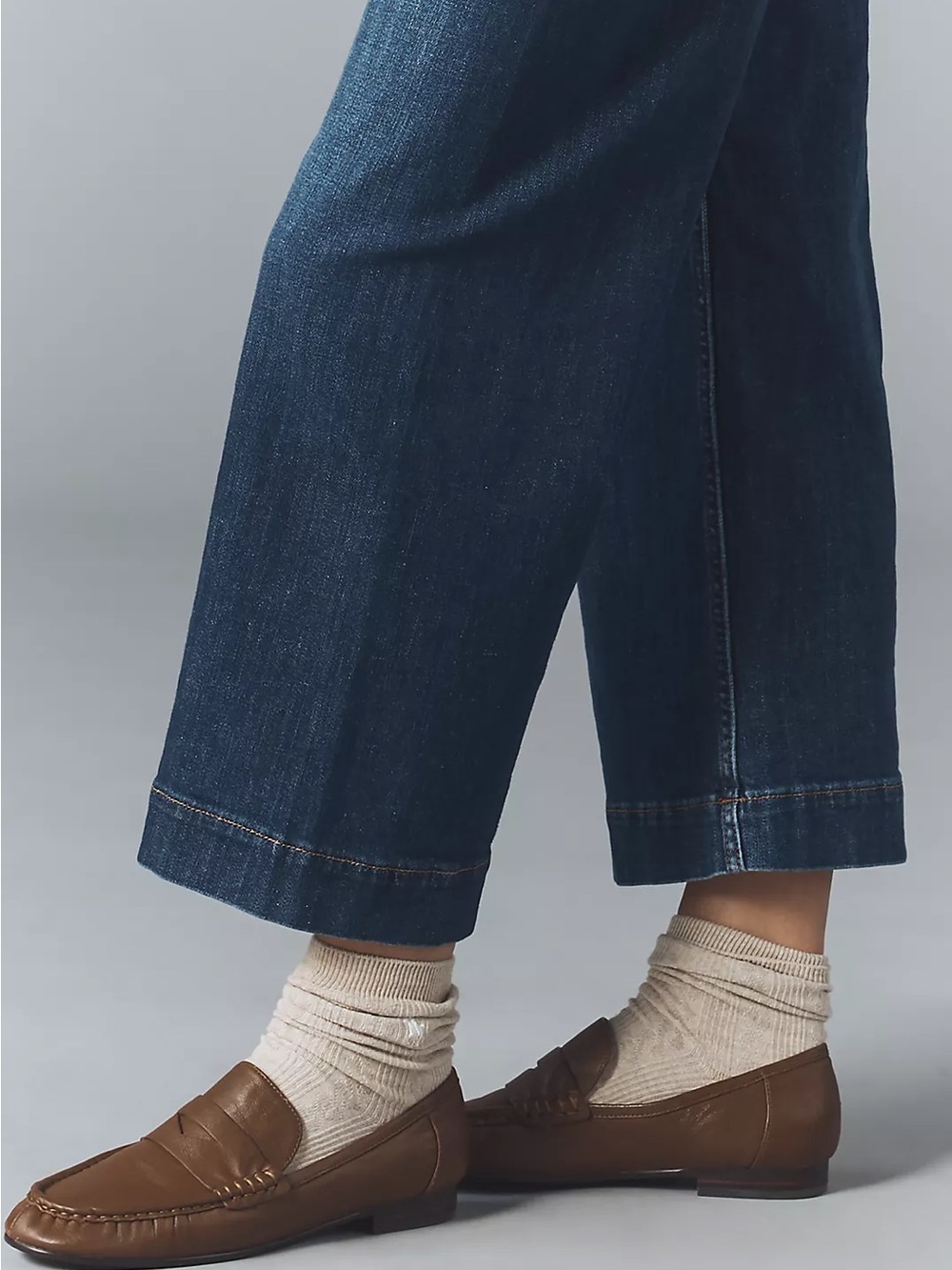 Maeve Colette High-Rise Wide-Leg Cropped Jeans Anthropologie (J3) - Picture 4 of 9